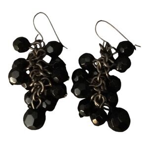 Little black beaded earrings!